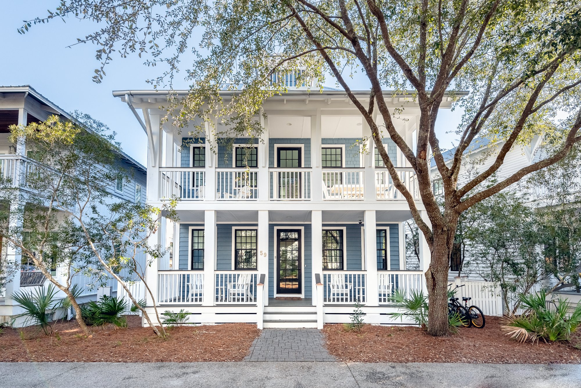 59 W Water Street Rosemary Beach luxury home exterior front facade